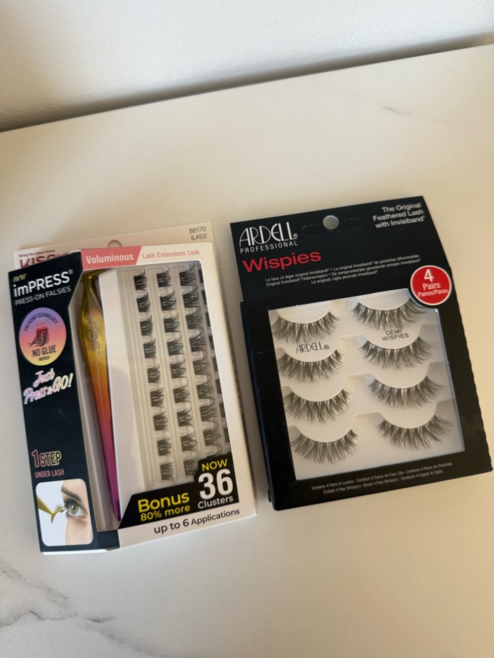 Ardell Wispies + KISS ImPRESS Voluminous False Lashes Kit